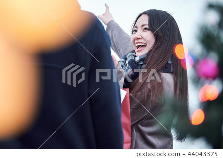 A couple doing a date A couple doing a date 44043375