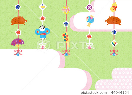 新年的卡片模板 44044164