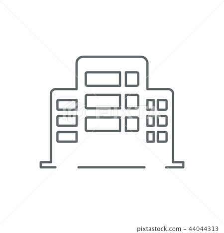 office building icon vector - Stock Illustration [44044313] - PIXTA