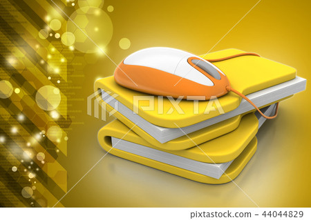 mouse with file folder 44044829