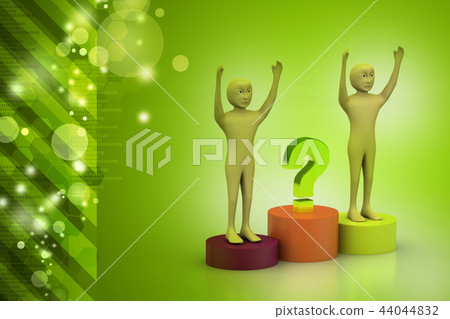 Business people with question mark Business people with question mark 44044832