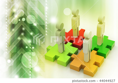 businessmen are standing on different colored businessmen are standing on different colored 44044927