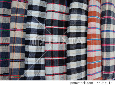 Gingham in Thai style on a background 44045018