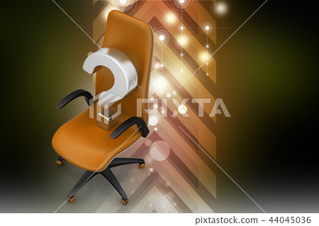 an empty chair with question mark an empty chair with question mark 44045036