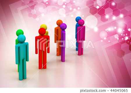 Different peoples in a team Different peoples in a team 44045065