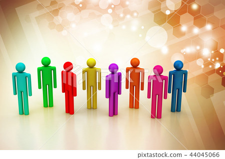 Different peoples in a team Different peoples in a team 44045066
