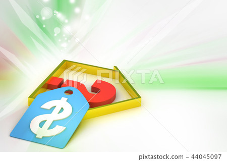 real estate business with question mark and dollar real estate business with question mark and dollar 44045097