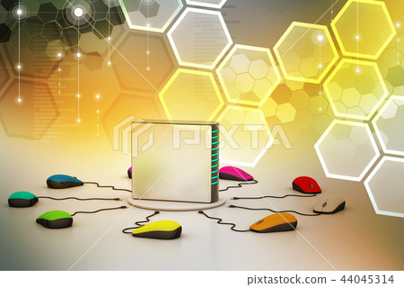computer mouse connected Server - Stock Illustration [44045314] - PIXTA
