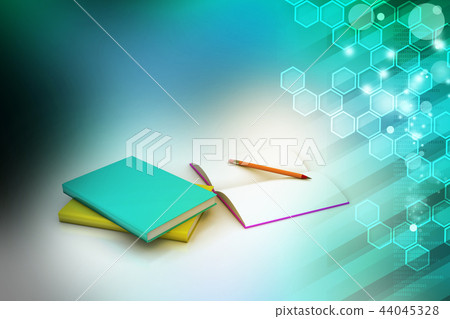 Books and pencil, education concept Books and pencil, education concept 44045328