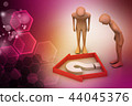 real estate business with question mark 44045376