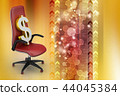 Dollar sign sitting the executive chair 44045384