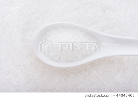 MonosodiumGlutamate (MSG or E621) in spoon MonosodiumGlutamate (MSG or E621) in spoon 44045405