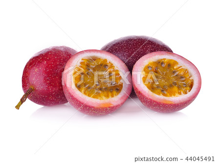 Passion fruit isolated on white background. 44045491
