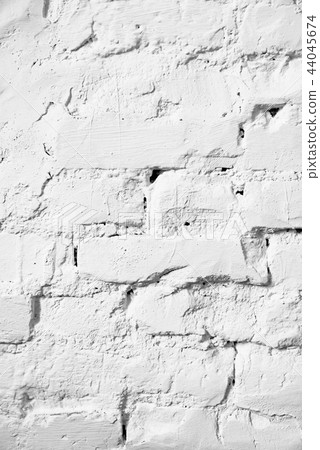 Old white brick wall texture background background 44045674