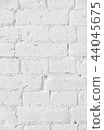 Old white brick wall texture background background 44045675