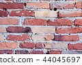 Brick weathered grunge wall background or texture 44045697
