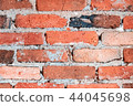 Brick weathered grunge wall background or texture 44045698