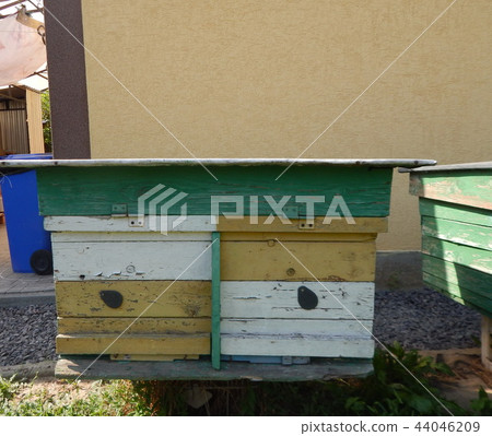 Honey beehives, honeycomb, honey extractor  44046209