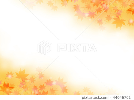 秋天紅色留下背景 44046701