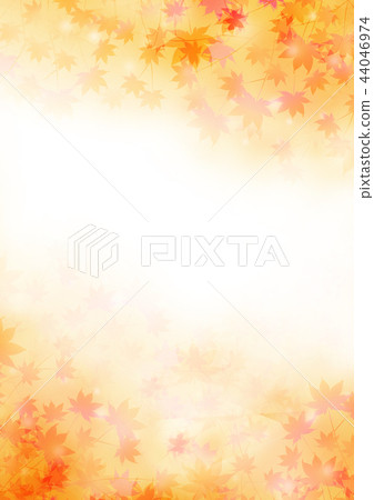 秋天紅色留下背景 秋天紅色留下背景 44046974