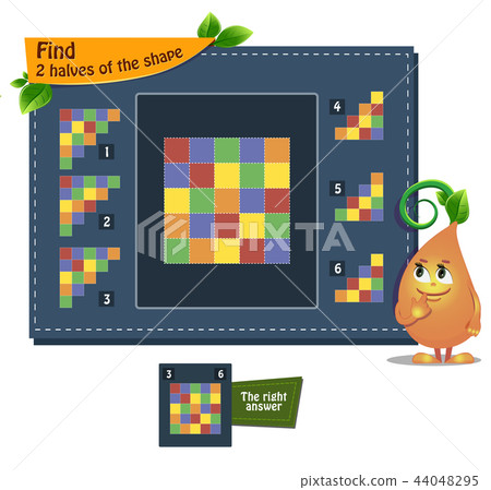 2 halves of the shape game 2 halves of the shape game 44048295