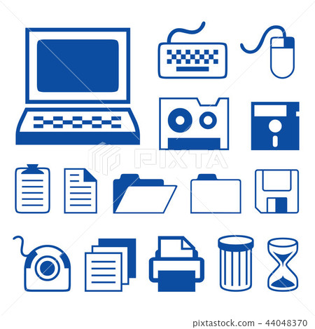 Computer Accessories Technology Icons Vector Computer Accessories Technology Icons Vector 44048370