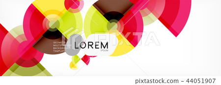 Vector fantastic circle modern geometric background template 44051907