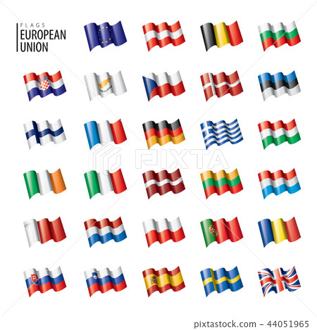 flags of the european union. Vector illustration. flags of the european union. Vector illustration. 44051965