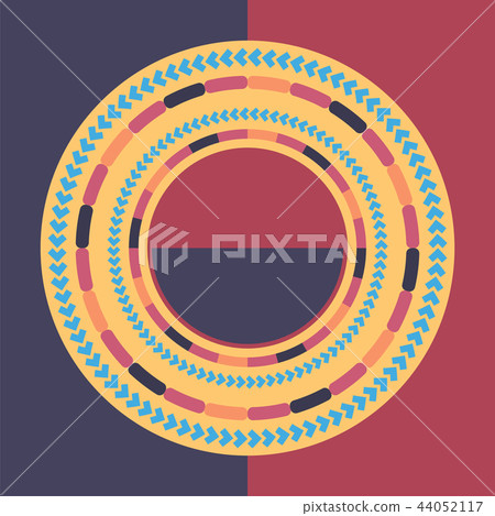Technology colorful round background. Abstract digital illustration. Vector eps10 connection concept 44052117