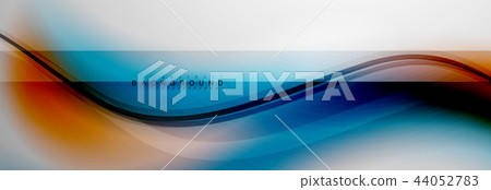 Smooth flowing wave motion concept background - Stock Illustration ...