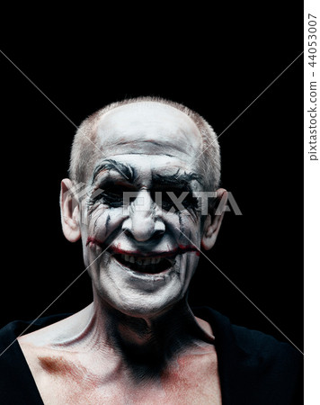 Bloody Halloween theme: crazy maniak face 44053007