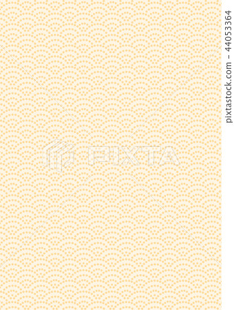 Japanese style wave pattern background 44053364