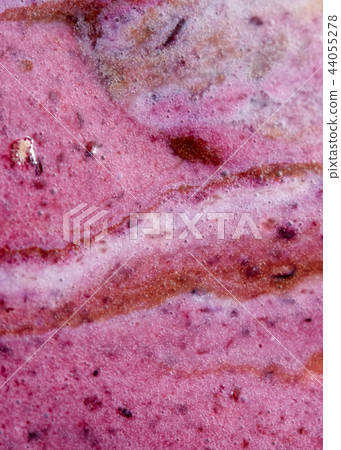 Structure of melting chocolate and fruits ice cream. Creative background close-up. Structure of melting chocolate and fruits ice cream. Creative background close-up. 44055278