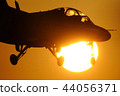 Sunset and Airplane 44056371