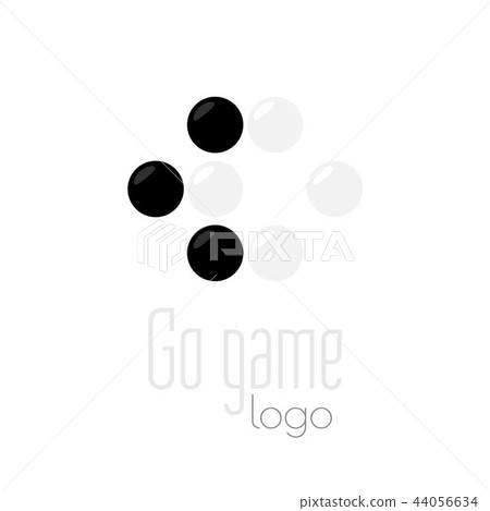 Go game logo. Baduk ko rule position 44056634