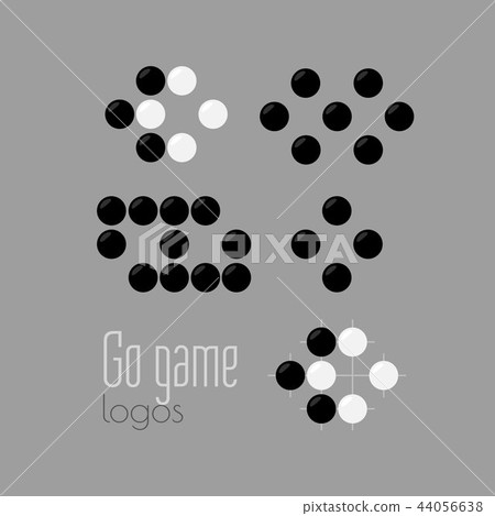 Go game logo set. Baduk ko rule Go game logo set. Baduk ko rule 44056638