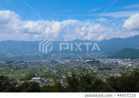 Koshu City seen from Ushio Miharashi Hill 44057218
