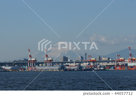 龍門起重機和富士山 龍門起重機和富士山 44057712