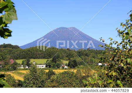 Mount Yotei in late summer seen from Niseko Town, Kurokawa district 44057829