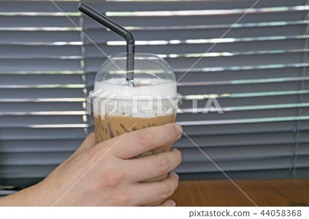 Coffee cup hand holder for drink cappuccino 44058368