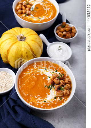 Carrot pumpkin soup Carrot pumpkin soup 44058412