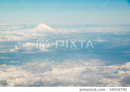 Fuji mountain in Japan with the group of cloud Fuji mountain in Japan with the group of cloud 44058790