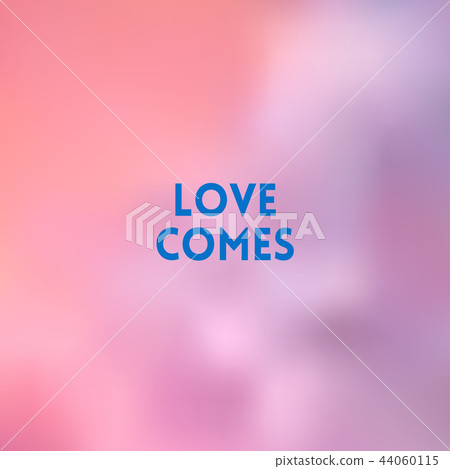 square blurred background - sunset colors With motivating quote 44060115