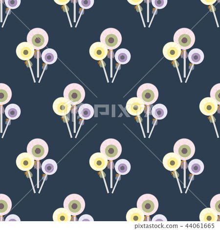 Eye balls candy seamless pattern - Stock Illustration [44061665] - PIXTA