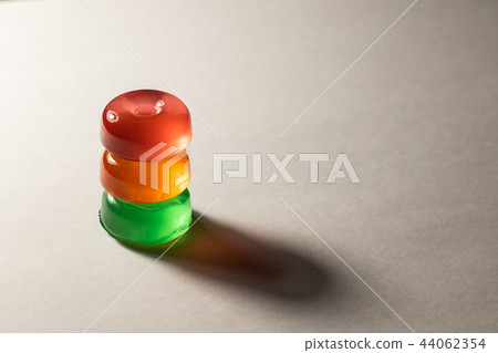 Three clorfull lollipops on a white background Three clorfull lollipops on a white background 44062354