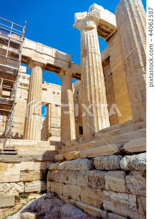 ruins of the ancient Greek Acropolis ruins of the ancient Greek Acropolis 44062387