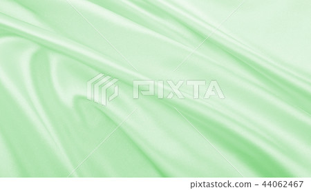 Smooth elegant green silk or satin luxury cloth 44062467