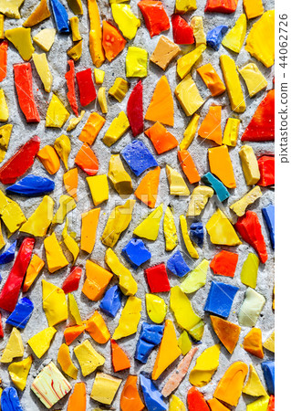 Background texture from the colorful mosaic tiles 44062726
