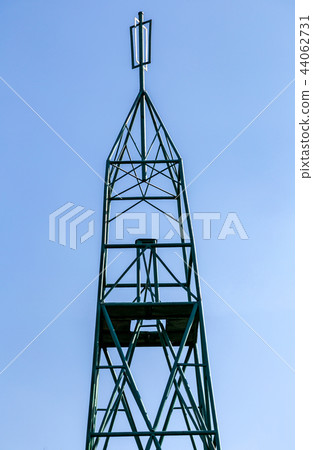 Geodetic point against the blue sky 44062731