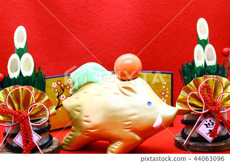 New Year's card material 44063096